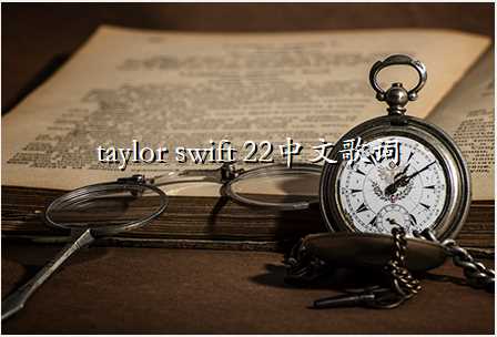 taylor swift 22中文歌词